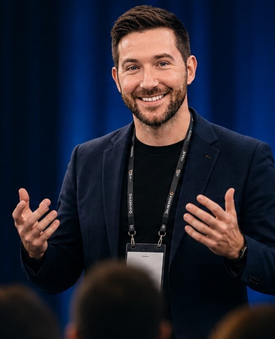 Gerard Short speaking at an industry event